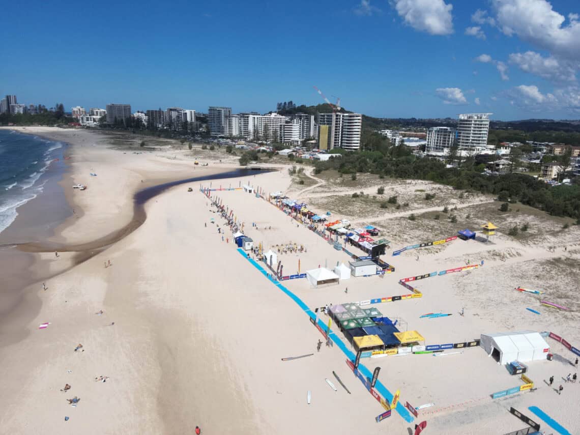 The Aussie Titles set up from the sky